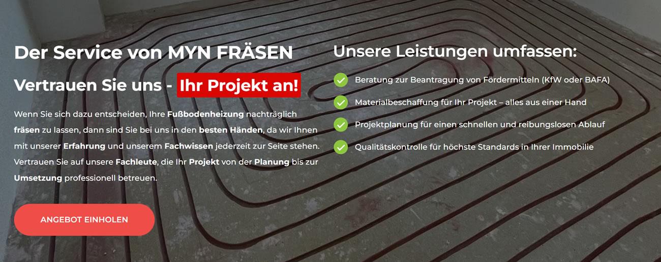 Bodenheizung fraesen f&uuml;r Hohenstein-Ernstthal