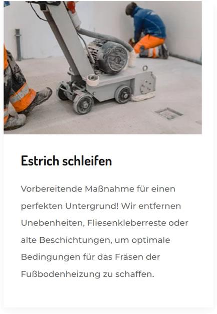 Estrich schleifen 